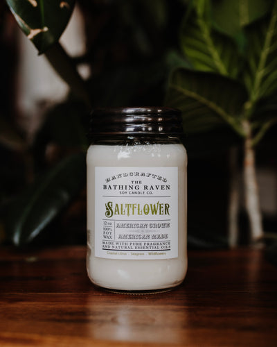 Saltflower 12oz. Mason Jar Soy Candle