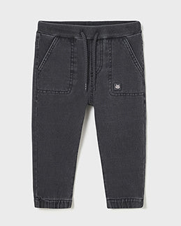 Black Pull-on Jeans