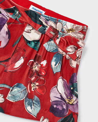 Satin Floral Shorts