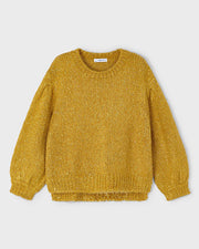 Mustard Sparkle Knit Sweater