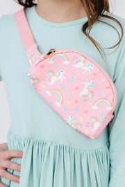 Pink Unicorn Girls Belt Bag