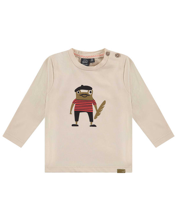 French Toad with Beret Longsleeve Tee
