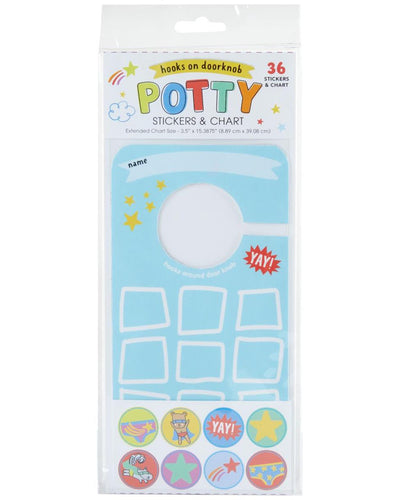 Potty Hero Doorknob Reward Sticker Set