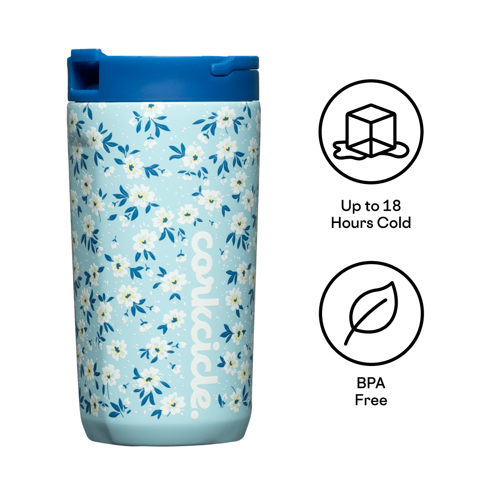 Corkcicle 12 oz. Kids Cup in Ditsy Floral Blue