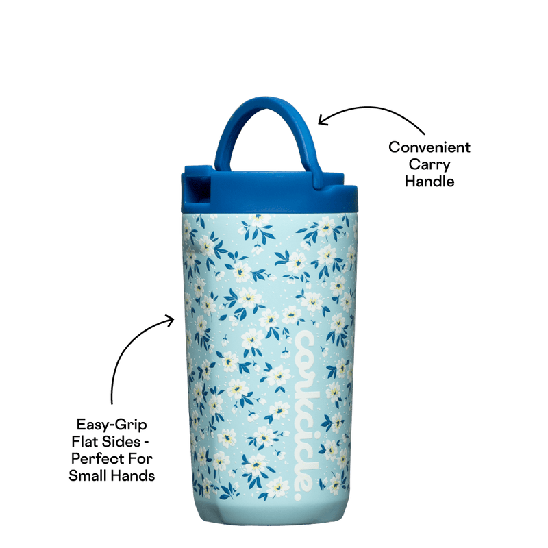 12oz. Kids Cup in Ditsy Floral Blue by Corkcicle