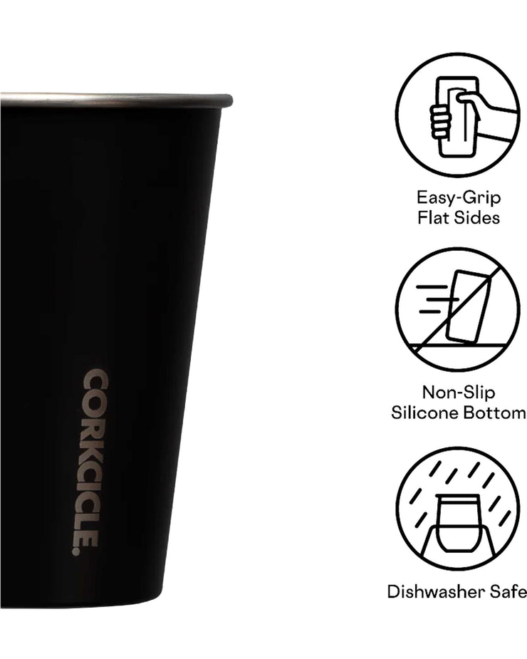 Eco Stacker 18oz. 4 Pack in Matte Black by Corkcicle