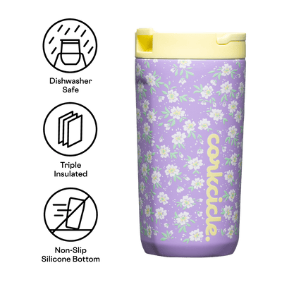 12oz. Kids Cup in Ditsy Floral Lilac by Corkcicle