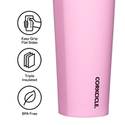 24oz. Cold Cup in Sun-Soaked Pink by Corkcicle