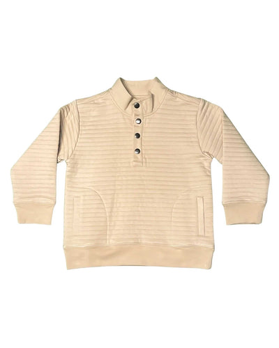 Lanier Quilted Pullover in Sand