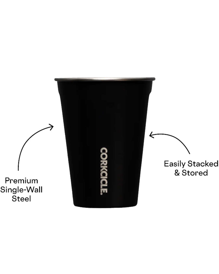 Eco Stacker 18oz. 4 Pack in Matte Black by Corkcicle
