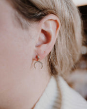Half Moon Dangle Earrings