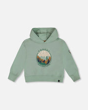 Sage Forest Hooded Fleece Sweatshirt