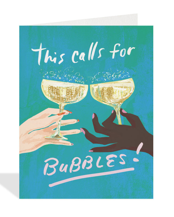 Calls For Bubbles Greeting Card