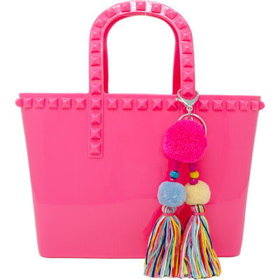 Hot Pink Jelly Tote Bag