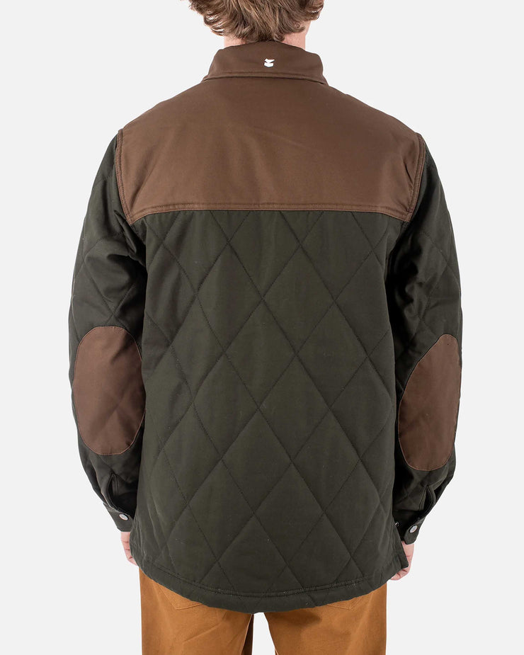 Dogwood Quilted Jacket in Forest Green by Jetty