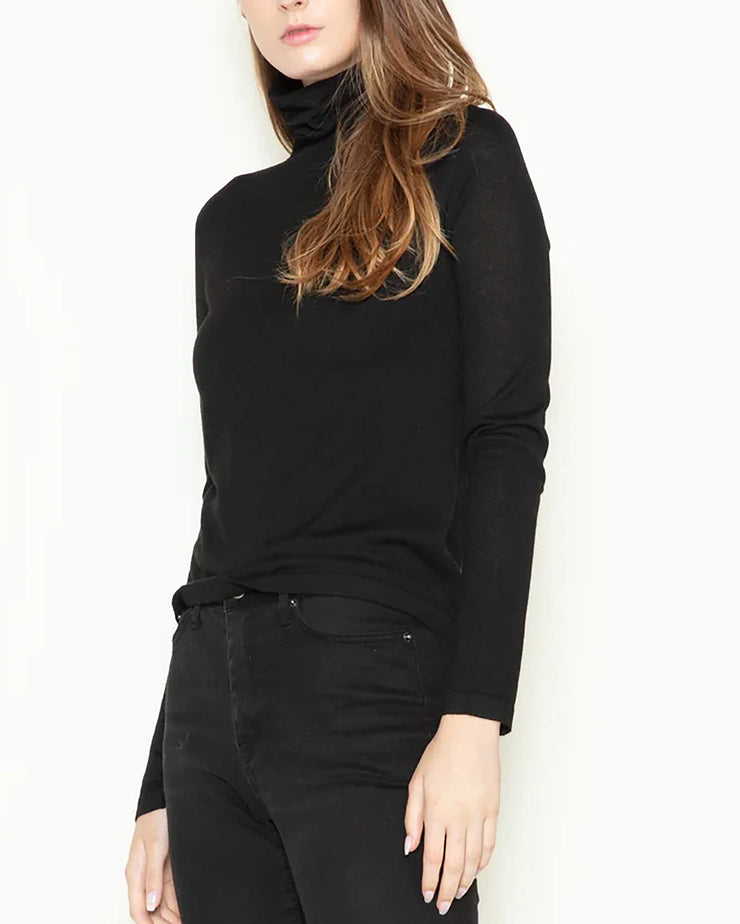 Just Your Classic Black Turtle Neck Sweater (One Size)
