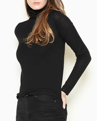Just Your Classic Black Turtle Neck Sweater (One Size)