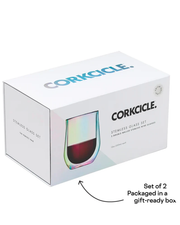 Double Pack Stemless Wine Glass in Prism by Corkcicle