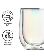 Double Pack Stemless Wine Glass in Prism by Corkcicle
