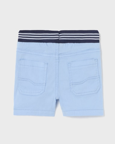 Sky Blue Elastic Pull-On Shorts