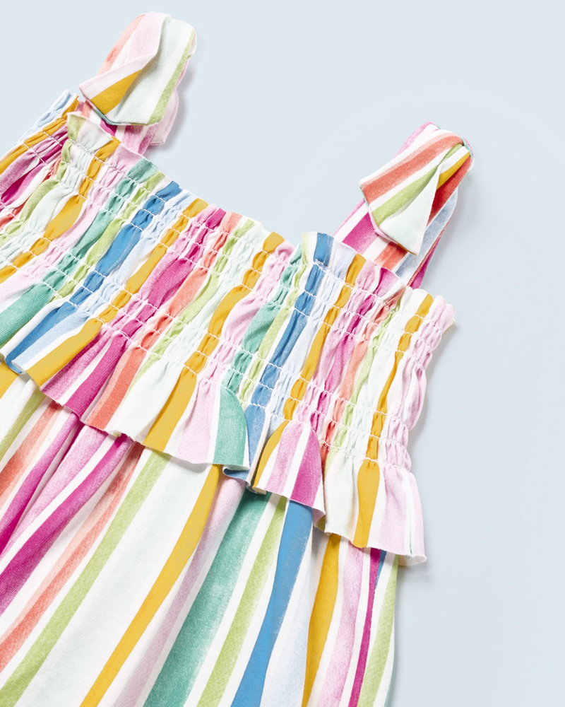 Rainbow Striped Romper