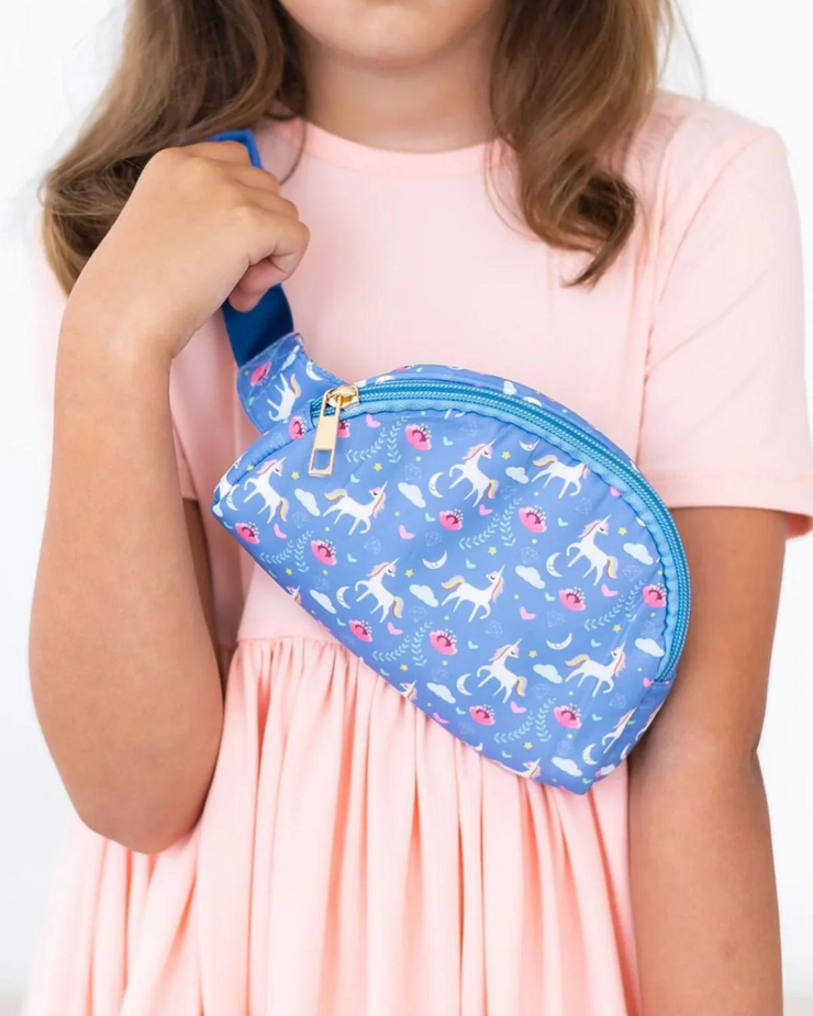 Blue Unicorn Girls Belt Bag