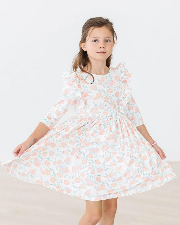 Pretty Pumpkins Twirl Dress