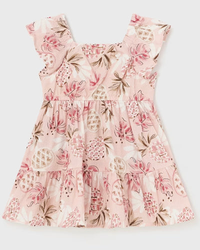 Pink Pineapple Printed Dress