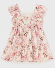 Pink Pineapple Printed Dress