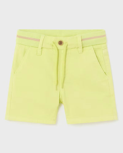 Lime Cargo Pull-On Shorts