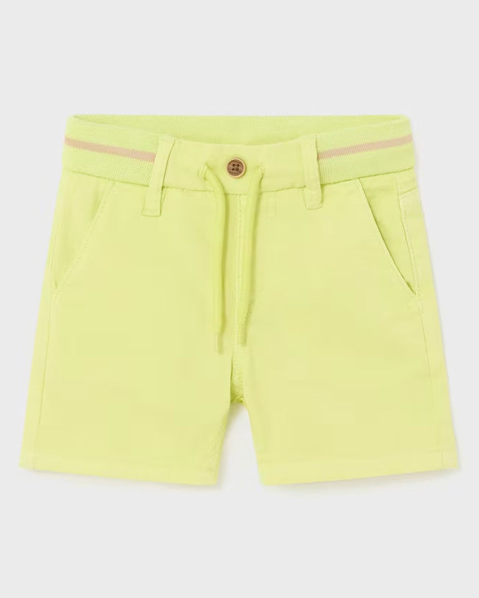 Lime Cargo Pull-On Shorts