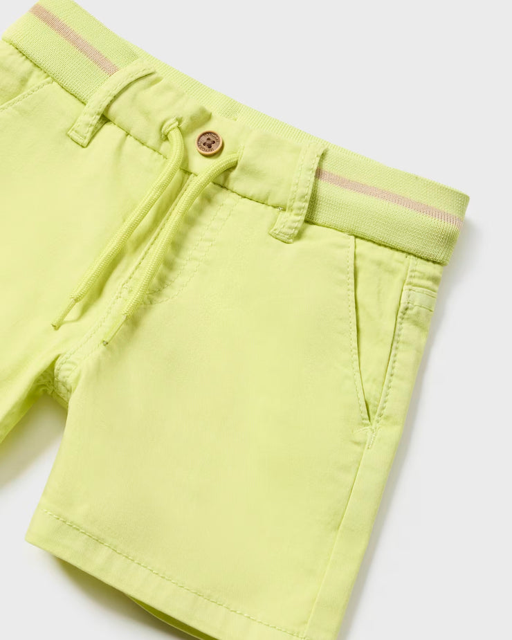 Lime Cargo Pull-On Shorts