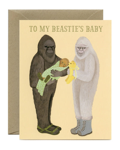 Beastie's Baby New Baby Greeting Card