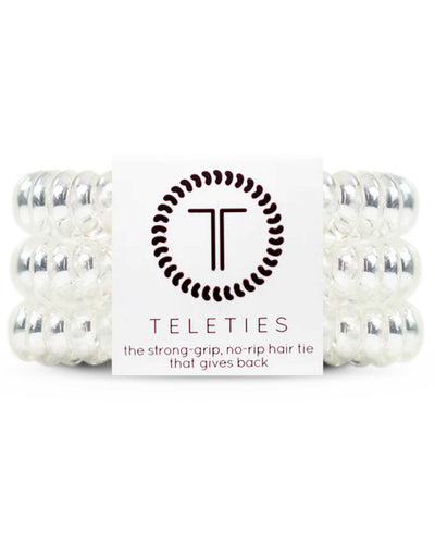 Teleties Crystal Clear Large Hair Ties