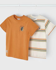 Solid Rust Tee with Small Panther