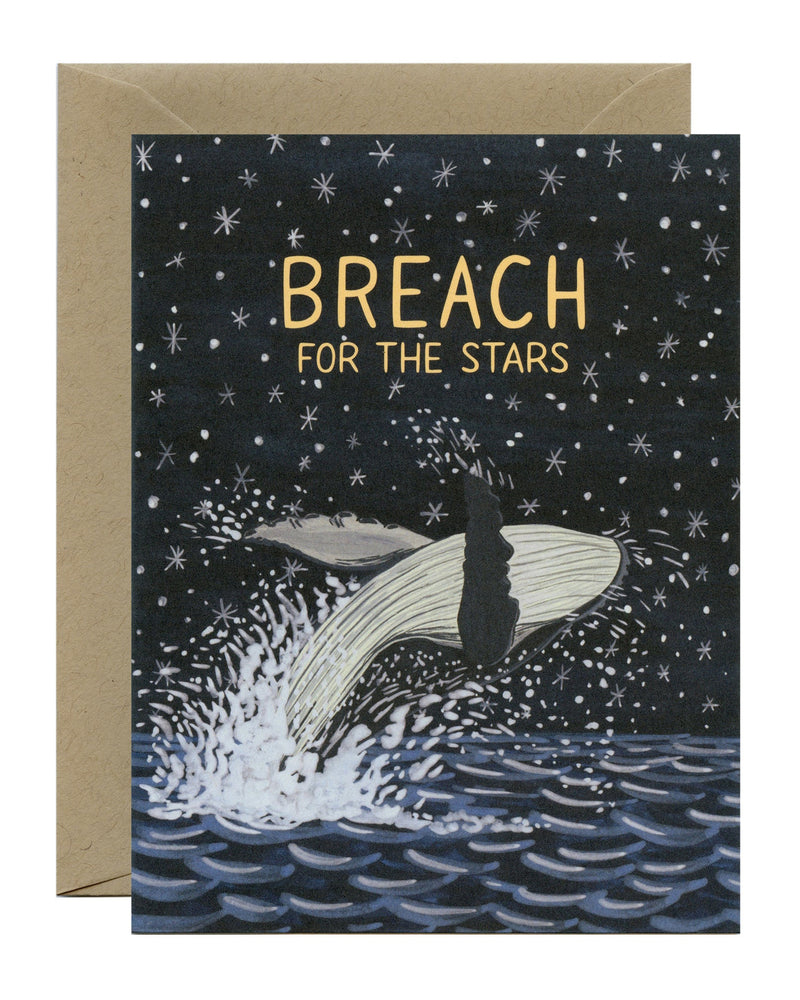 Breach For The Stars Greeting Card