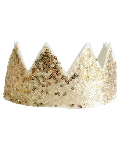 Sequin Sparkle Crown in Gold