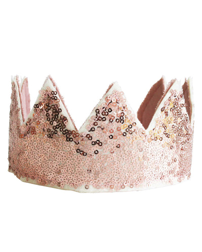 Sequin Sparkle Crown in Rose Gold