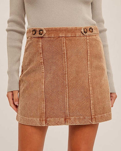High Class Corduroy Mini Skirt (S-L)