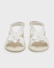 White Flower Baby Girl Sandals