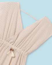 Cream Crochet Tween Coverup Dress