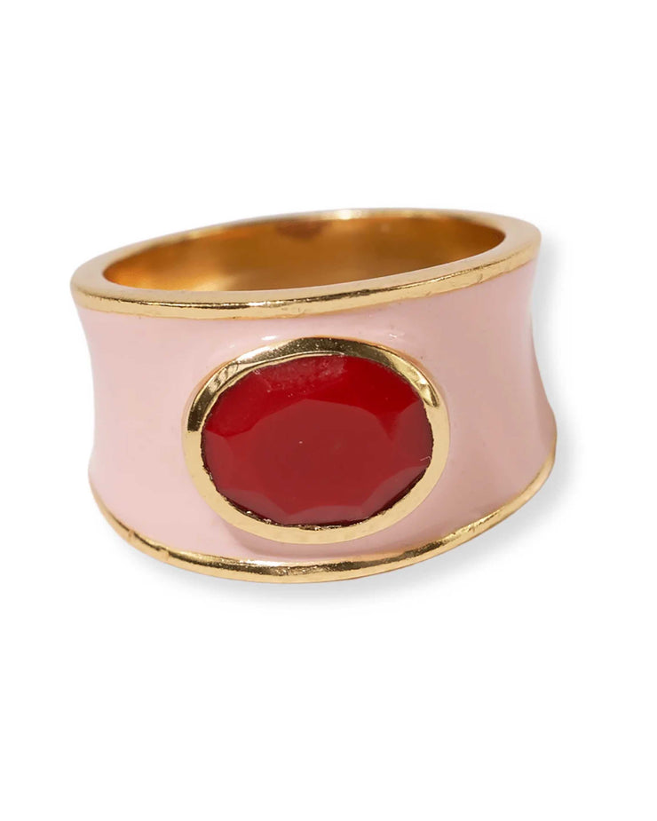 Hazel Oval Enamel Ring (3 Colors!)