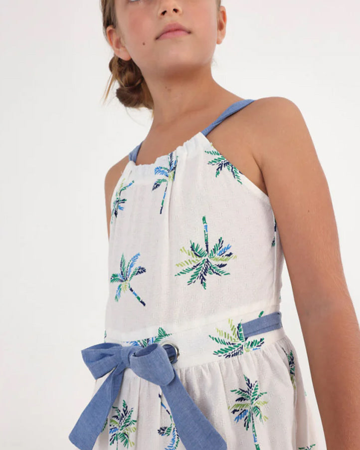 Palm Tree Tween Summer Dress