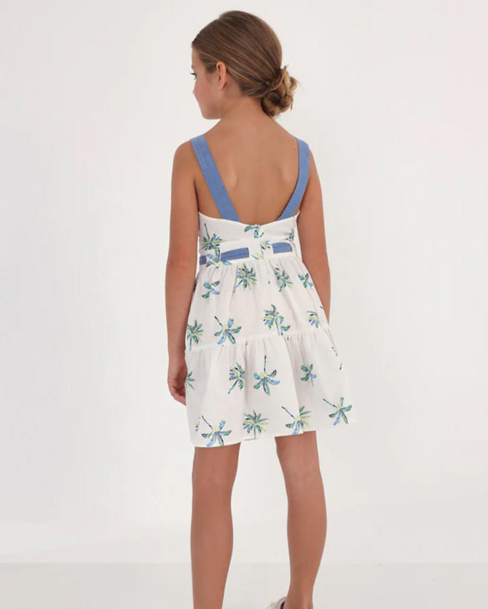 Palm Tree Tween Summer Dress