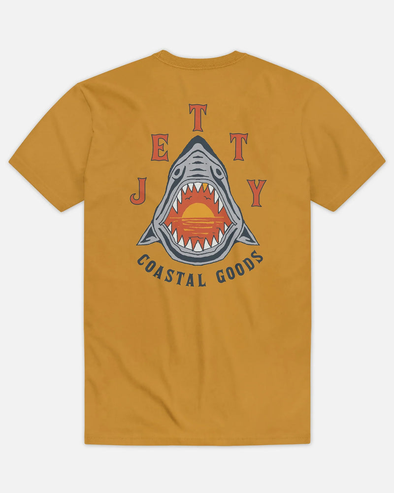 Mako Shark Tee in Mustard by Jetty