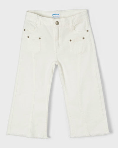 White Front Pockets Jeans