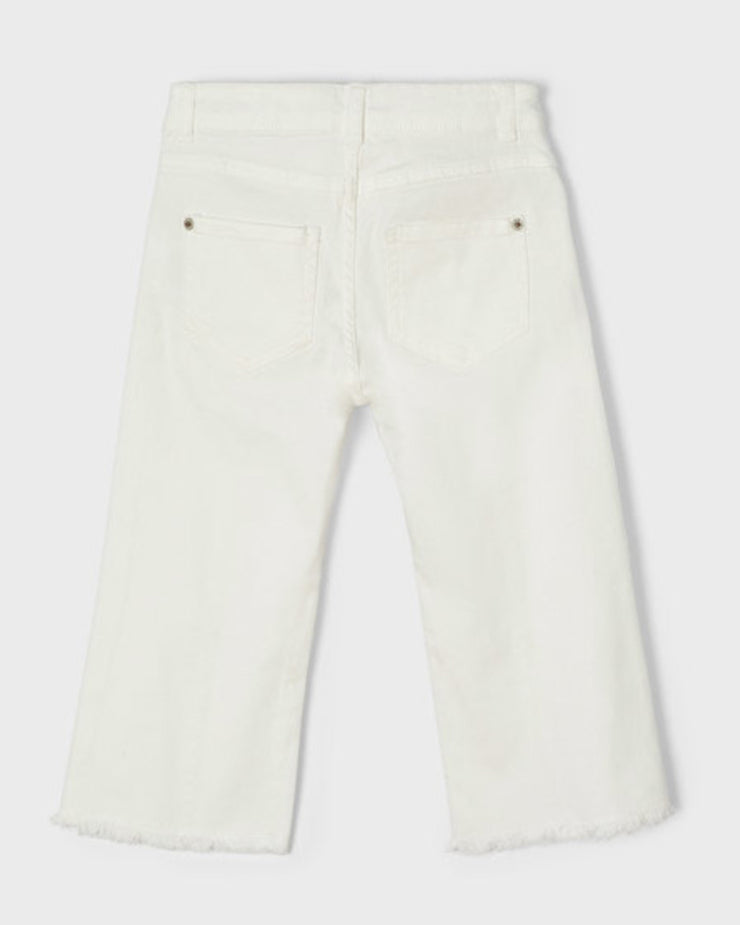 White Front Pockets Jeans