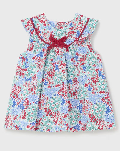 Floral Printed Organic Cotton Baby Dress