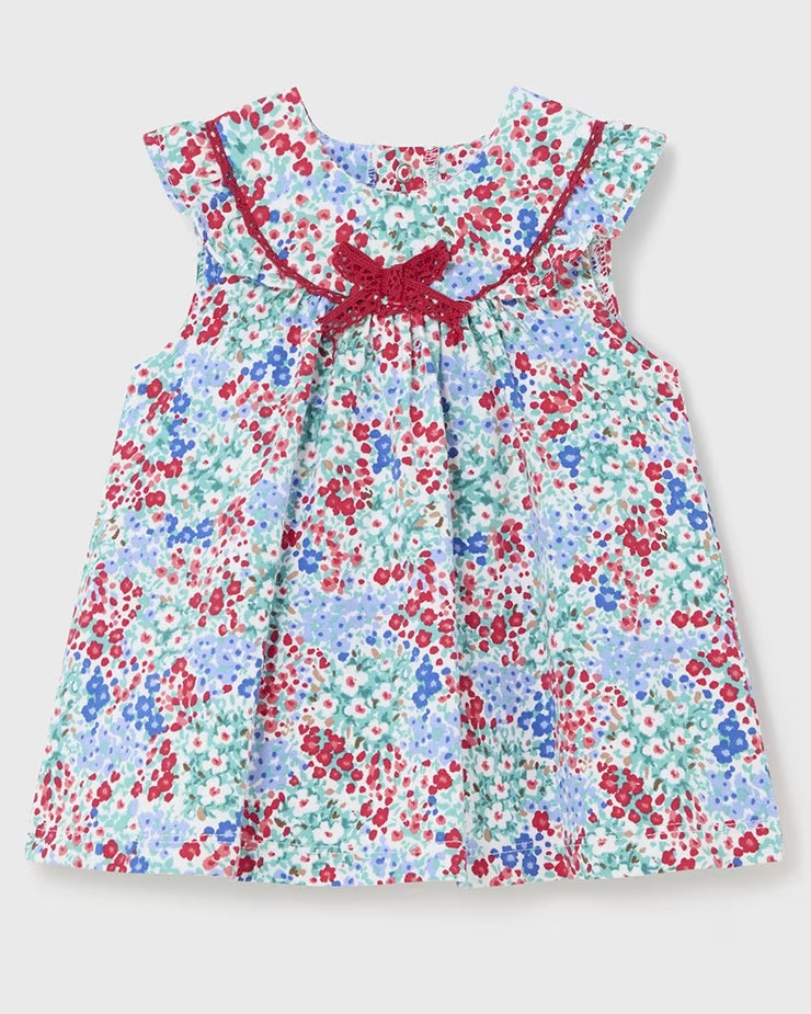 Floral Printed Organic Cotton Baby Dress