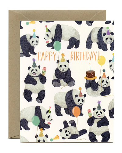 Pandas Galore Birthday Greeting Card